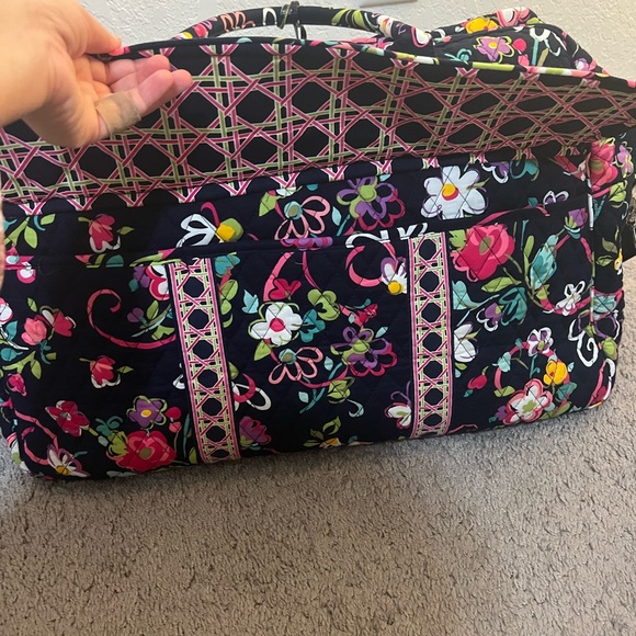 Vera bradley ribbons grand traveler weekender duffel bag - Picture 2 of 4